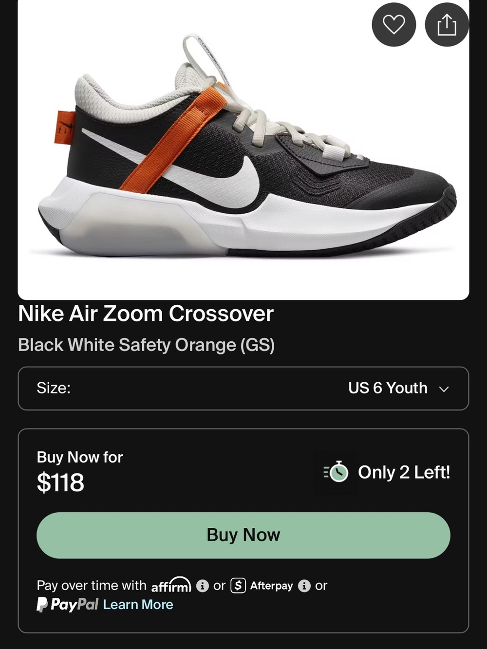Nike Air zoom crossover game mode 🧡